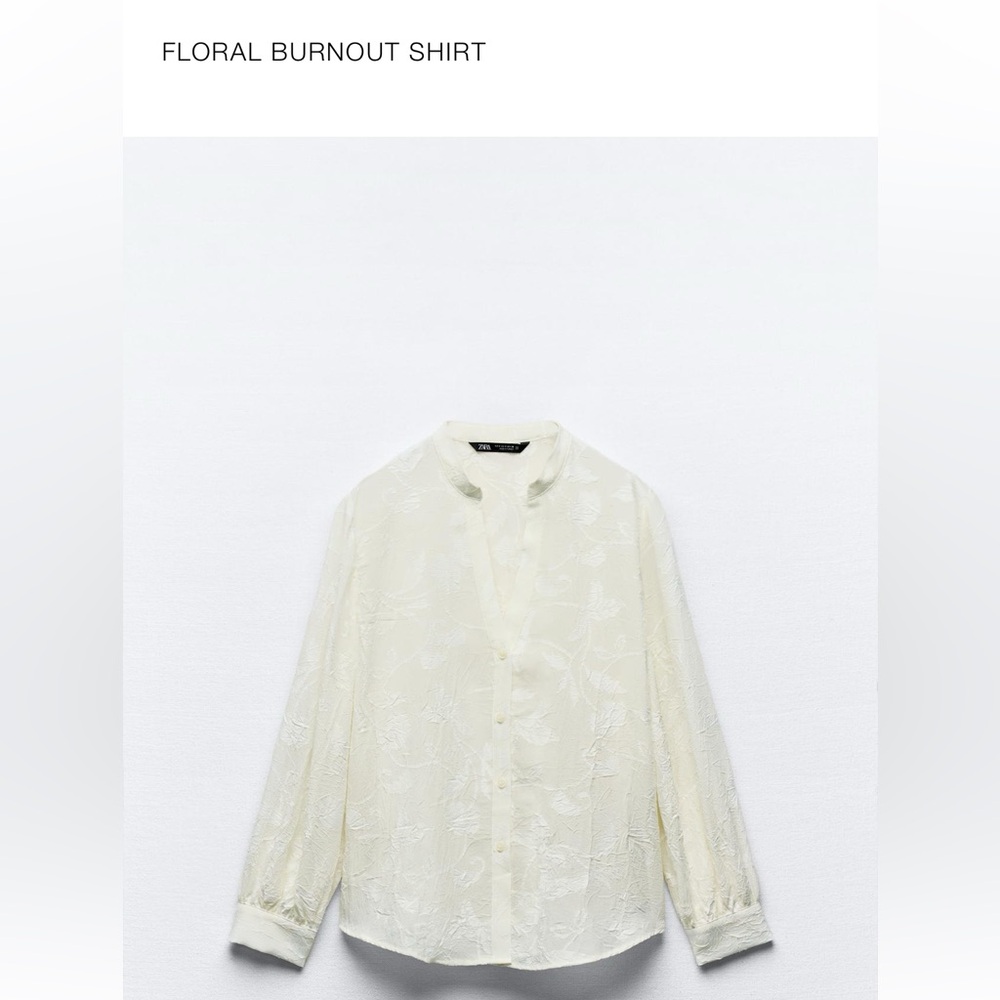 Zara white blouse
